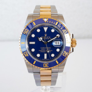 Swiss watch Rolex Submariner Date 41 Yellow Gold Steel Ceramic Blue Dial