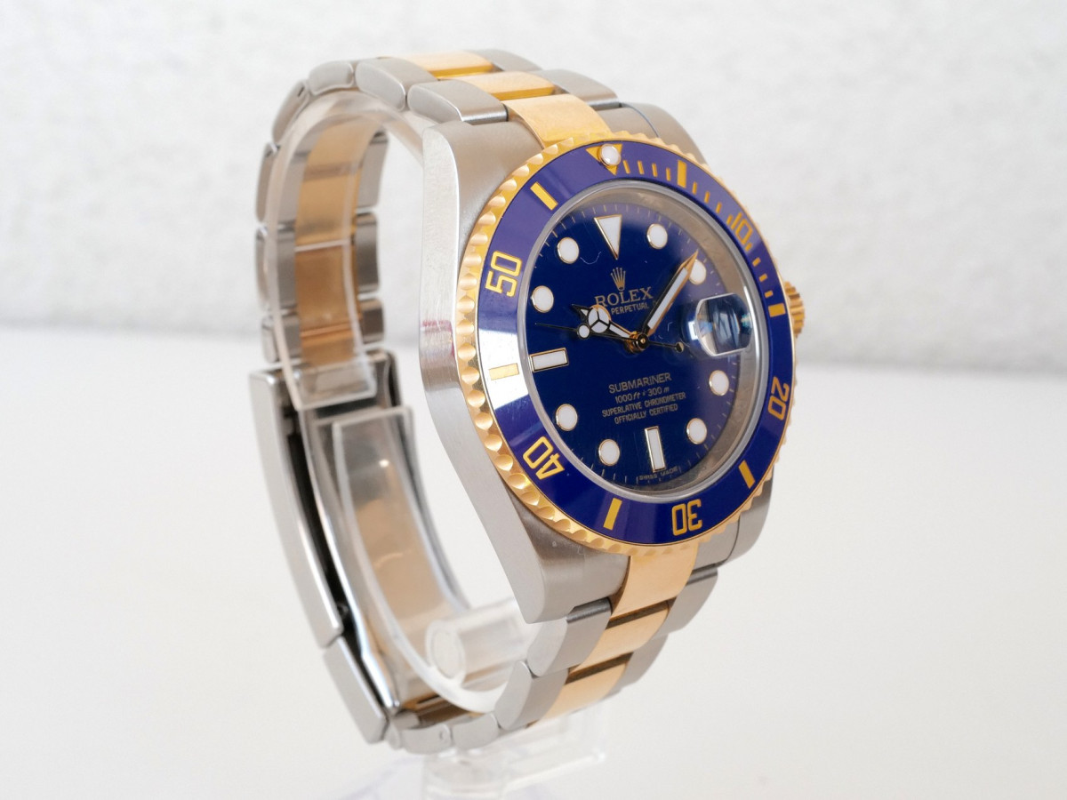 Швейцарський годинник Rolex Submariner Date 41 Yellow Gold Steel Ceramic Blue Dial