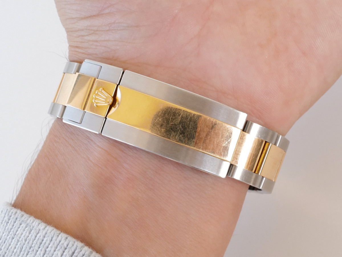 Швейцарський годинник Rolex Submariner Date 41 Yellow Gold Steel Ceramic Blue Dial