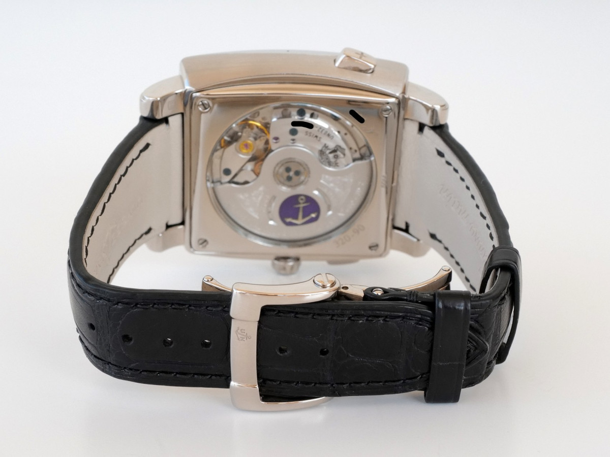 Швейцарський годинник Ulysse Nardin Classic Quadrato Dual Time GMT Perpetual Calendar 18K White Gold