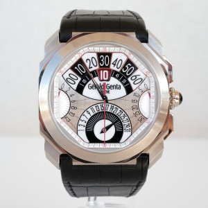 Швейцарський годинник Gerald Genta Octo Quatro Retro Chronograph Jumping Hour 18K White Gold
