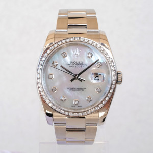 Швейцарський годинник Rolex Datejust 36 MOP Diamond Dial Bezel
