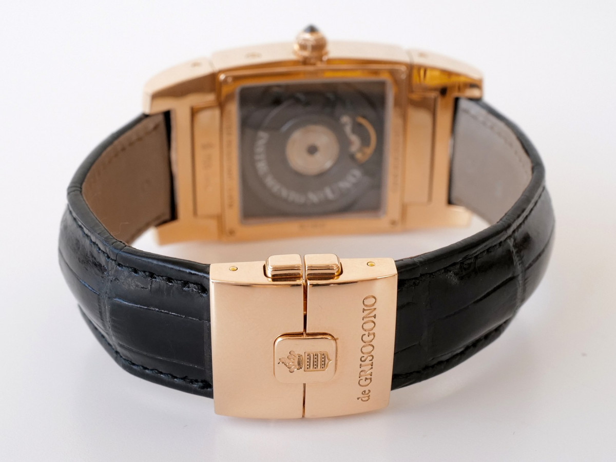 Швейцарський годинник De Grisogono Instrumento Uno Grande Seconde 18K Rose Gold Automatic