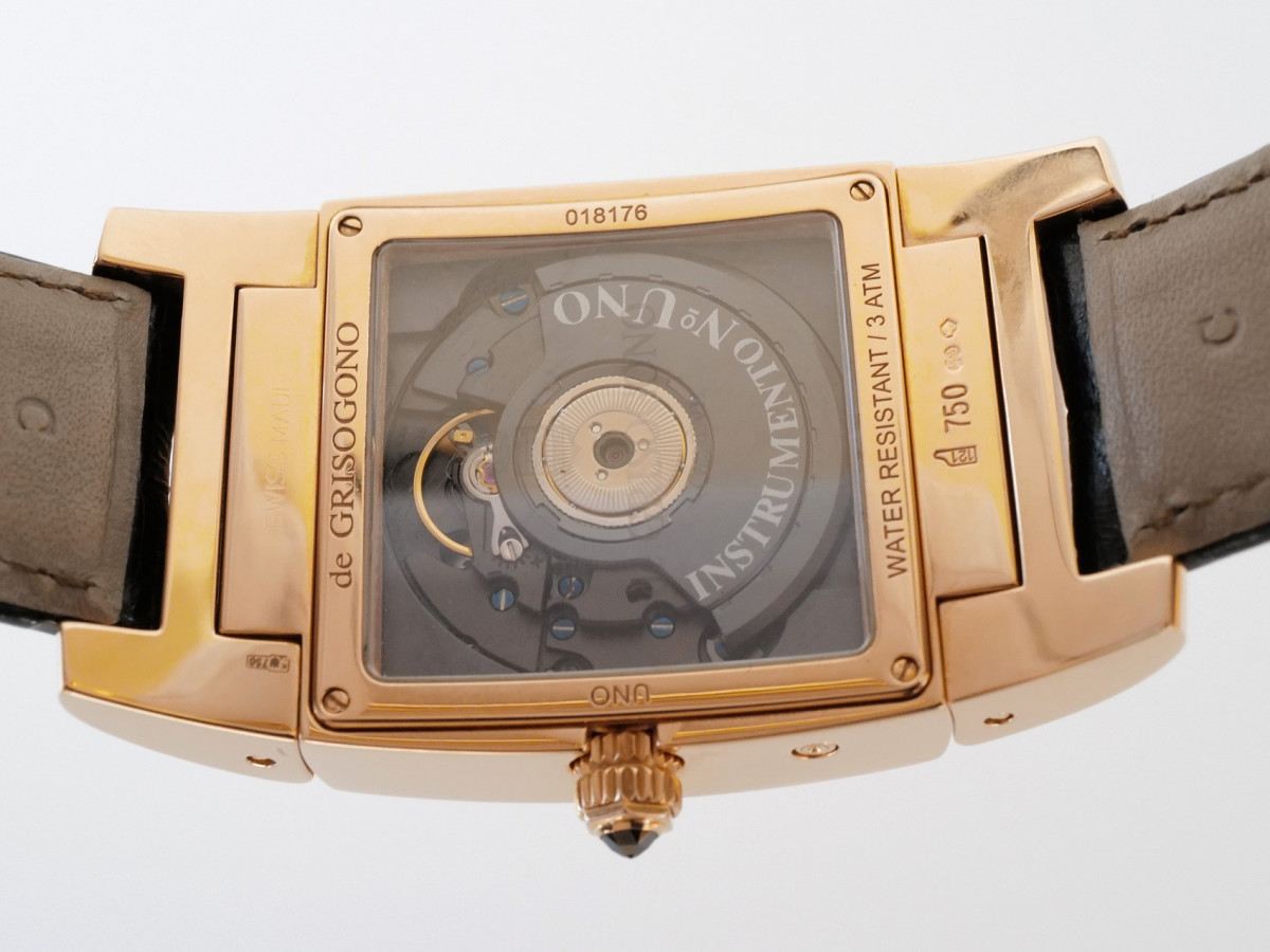 Швейцарський годинник De Grisogono Instrumento Uno Grande Seconde 18K Rose Gold Automatic