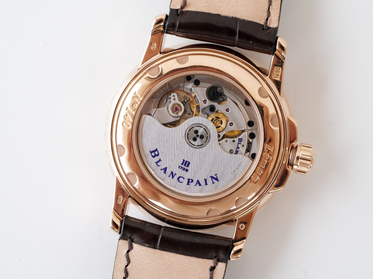 Швейцарський годинник Blancpain Leman Hommes Dual Time Zone 18K Rose Gold