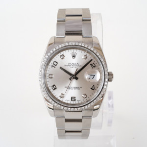 Швейцарський годинник Rolex Oyster Perpetual Date Diamond Bezel Dial