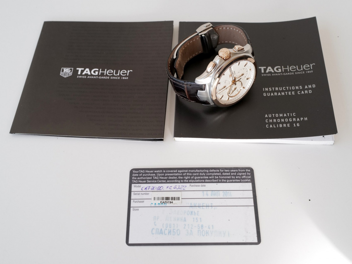 Швейцарський годинник TAG Heuer Link Calibre 16 Chronograph Gold Steel