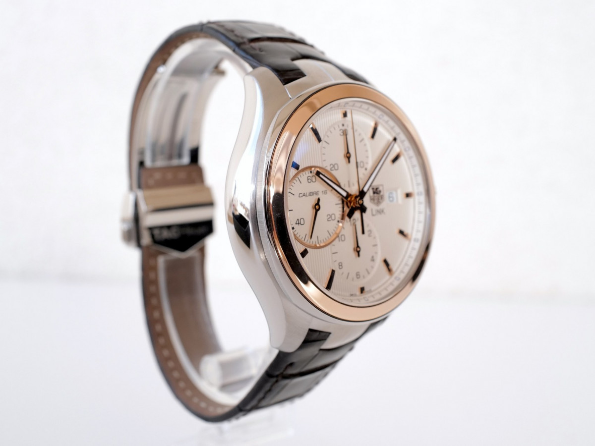 Швейцарський годинник TAG Heuer Link Calibre 16 Chronograph Gold Steel