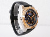 Швейцарський годинник Breitling Chronomat 44 Steel Gold Arabic Numerals Rubber Strap