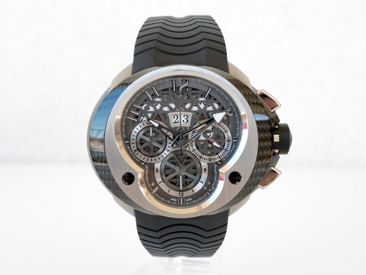 Швейцарський годинник Franc Vila Chronograph Grand Date Titanium Carbon Limited Edition