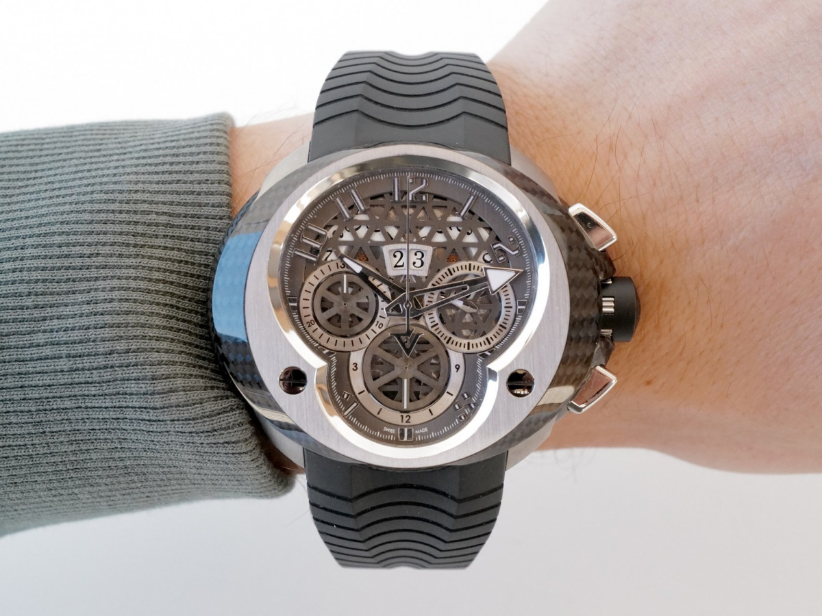 Швейцарський годинник Franc Vila Chronograph Grand Date Titanium Carbon Limited Edition