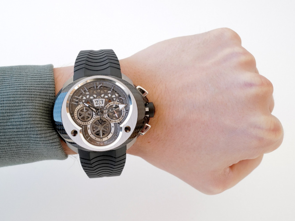 Швейцарський годинник Franc Vila Chronograph Grand Date Titanium Carbon Limited Edition