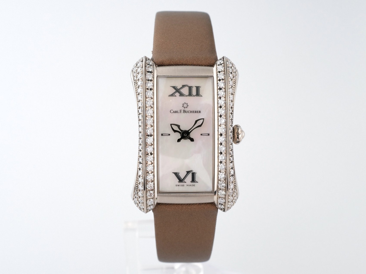 Швейцарський годинник Carl F. Bucherer Alacria Midi 18K White Gold Diamonds