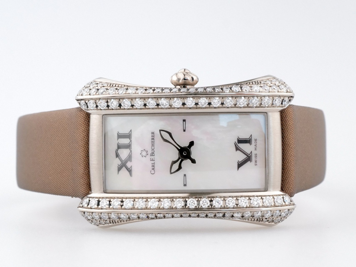 Швейцарський годинник Carl F. Bucherer Alacria Midi 18K White Gold Diamonds