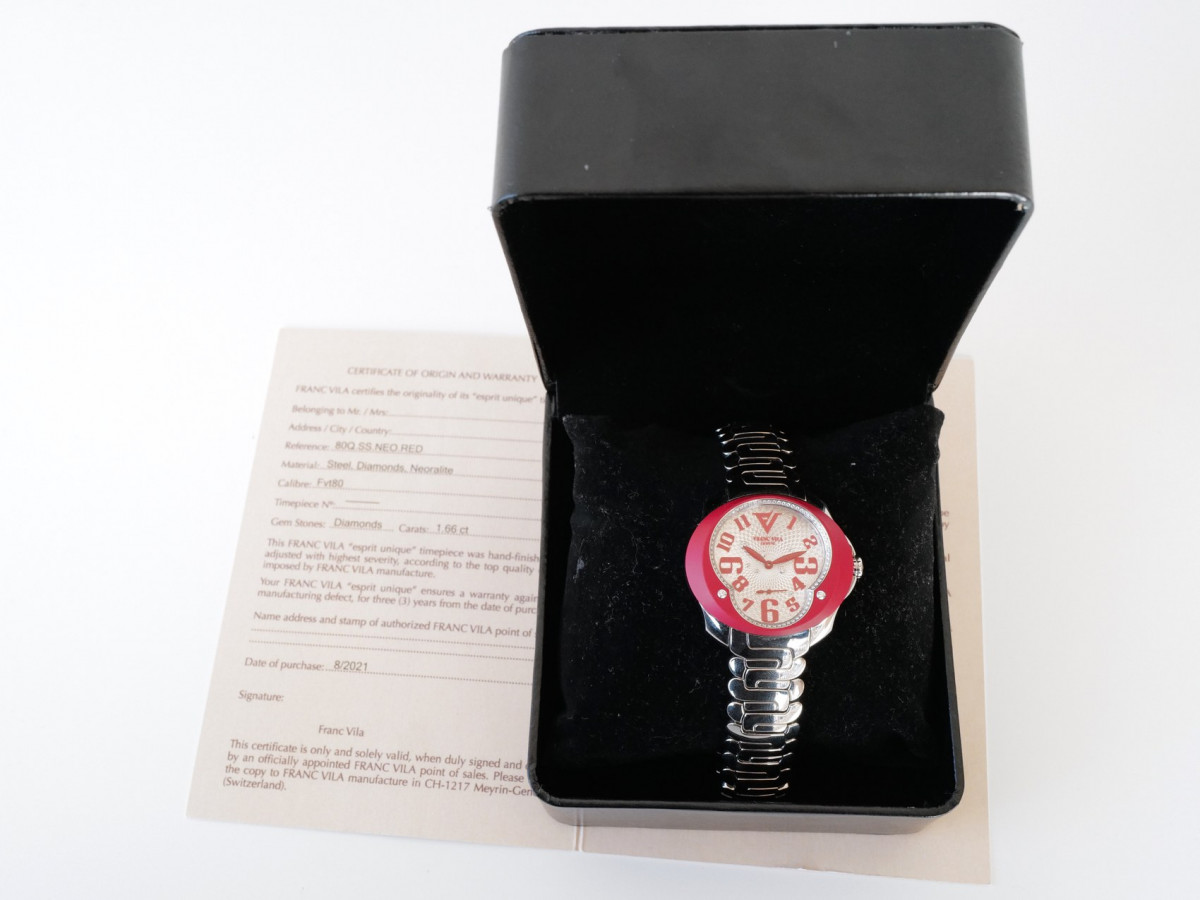 Швейцарские часы Franc Vila Collection Tribute In Colors Red Diamonds
