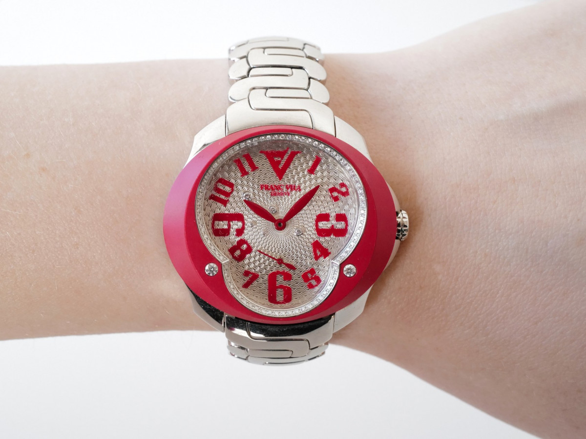 Швейцарские часы Franc Vila Collection Tribute In Colors Red Diamonds