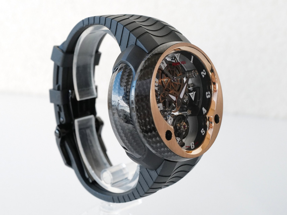 Швейцарские часы Franc Vila Evos Cobra Suspended Skeleton 18K Rose Gold Carbon Titanium Limited Edition