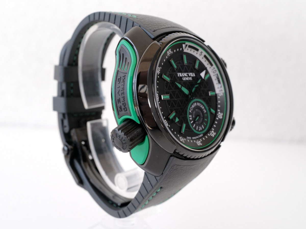 Швейцарские часы Franc Vila Intrepido Diver Superligero Green Titanium Limited Edition