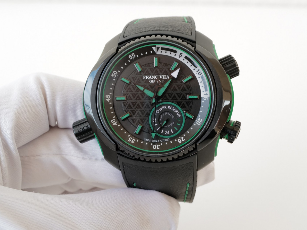 Швейцарские часы Franc Vila Intrepido Diver Superligero Green Titanium Limited Edition