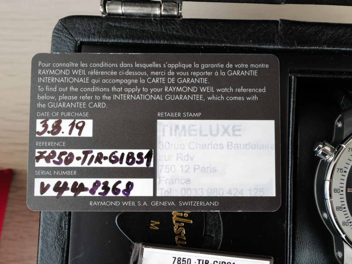 Swiss watch Raymond Weil Nabucco Titanium Gibson Limited Edition