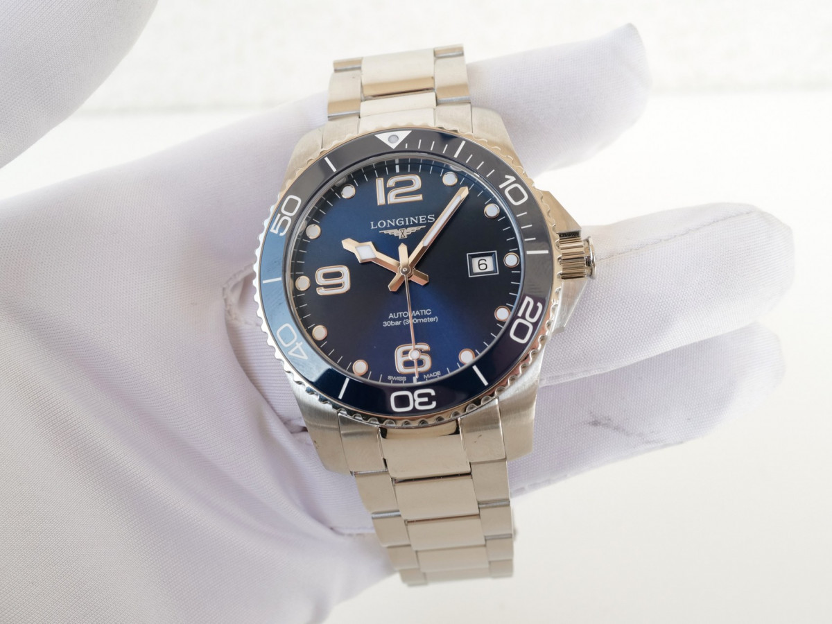 Швейцарские часы Longines Hydroconquest Ceramic Blue Dial Automatic