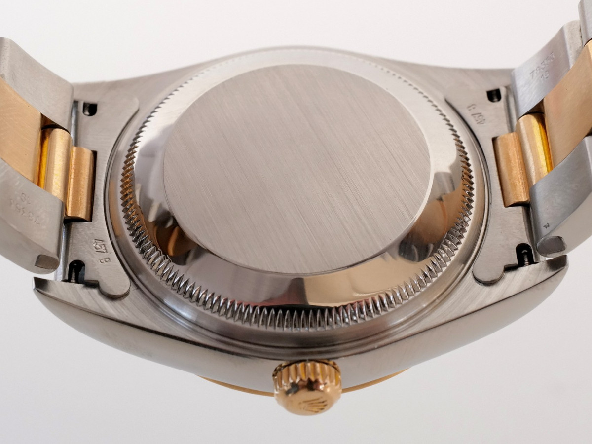 Швейцарський годинник Rolex Oyster Perpetual Date 34 Steel Gold Blue Dial