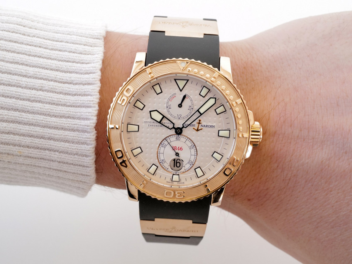 Swiss watch Ulysse Nardin Diver Maxi Marine Chronometer 18K Rose Gold