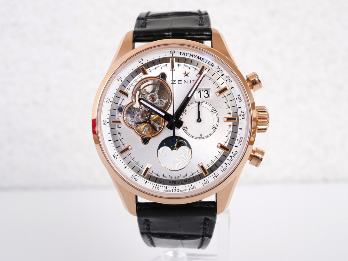 Швейцарський годинник Zenith El Primero Chronomaster Open Grande Date Moon SunPhase 18K Rose Gold