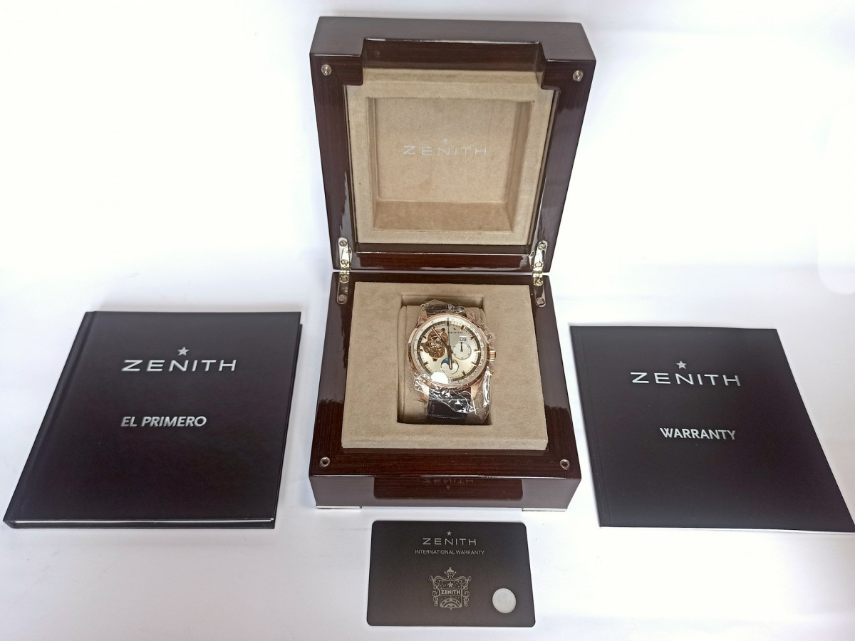 Швейцарський годинник Zenith El Primero Chronomaster Open Grande Date Moon SunPhase 18K Rose Gold