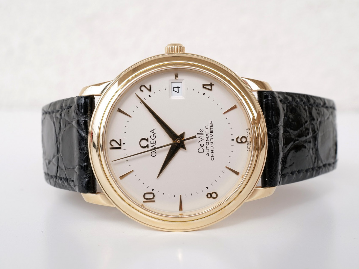 Швейцарские часы Omega De Ville Prestige 18K Yellow Gold Automatic