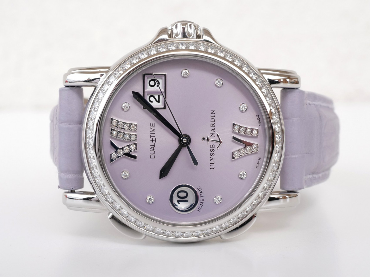 Швейцарские часы Ulysse Nardin San Marco GMT Diamonds Lavender