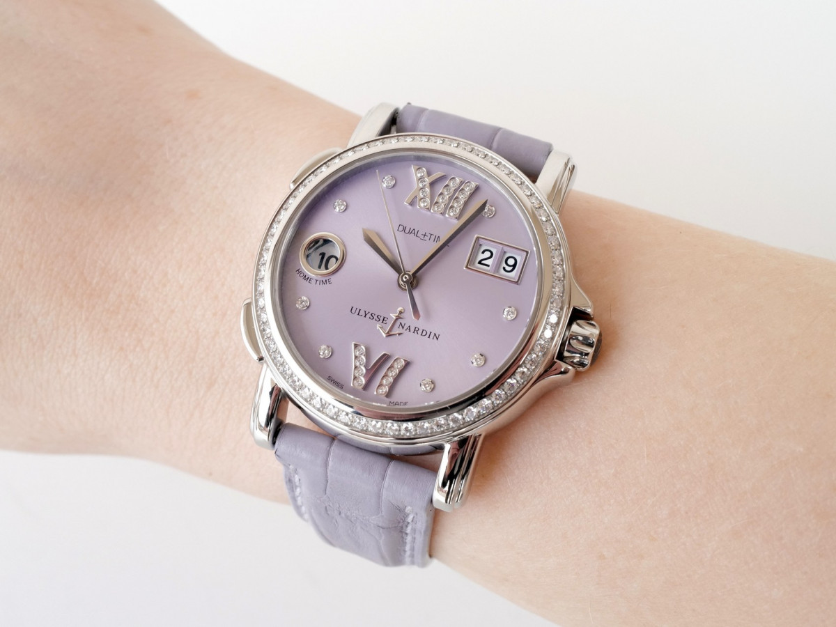 Швейцарские часы Ulysse Nardin San Marco GMT Diamonds Lavender