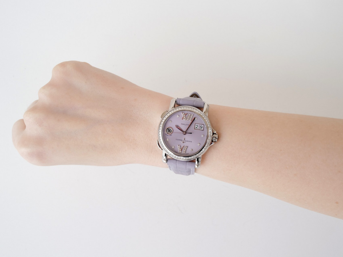 Швейцарские часы Ulysse Nardin San Marco GMT Diamonds Lavender