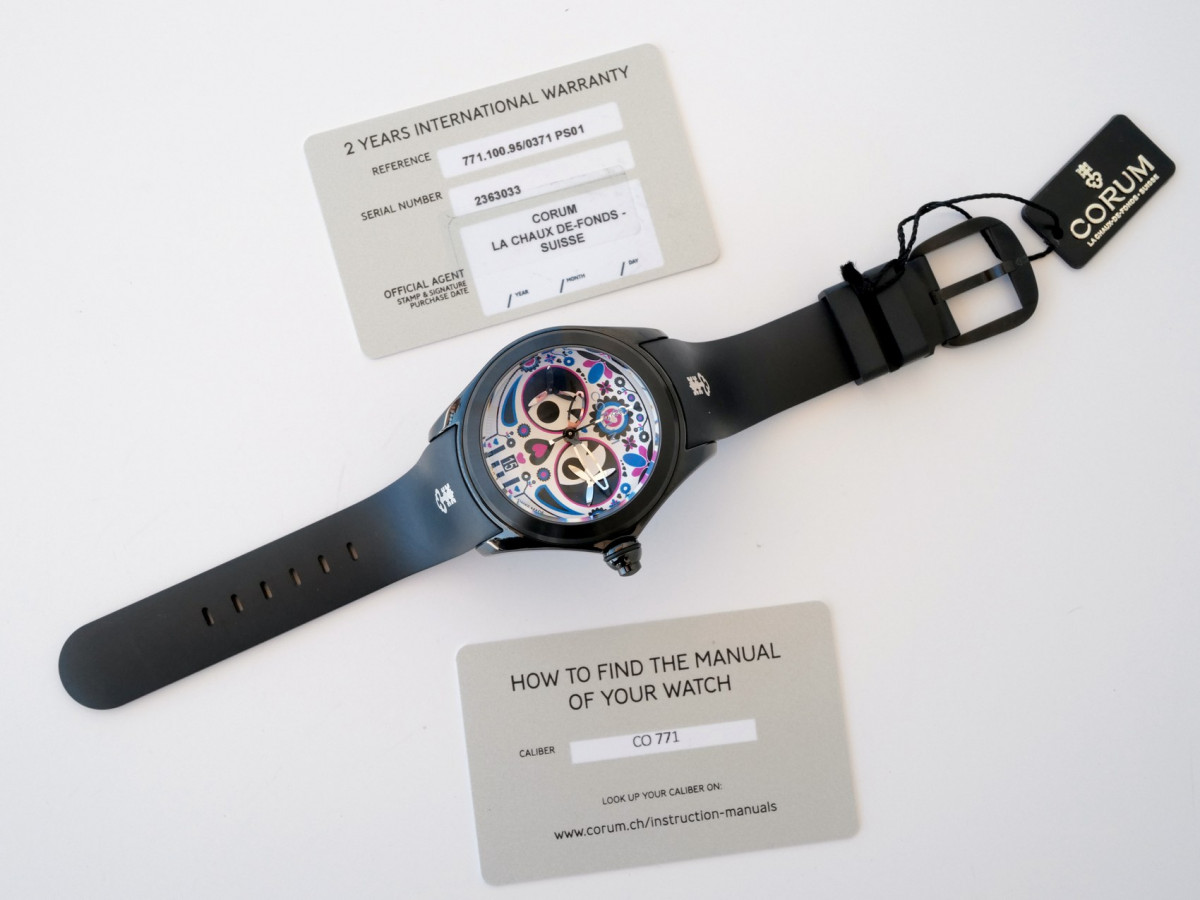 Швейцарський годинник Corum Titanium Bubble 47 Chronograph Monopusher Limited Edition