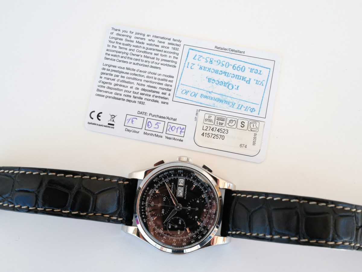 Швейцарський годинник Longines Heritage Chronograph