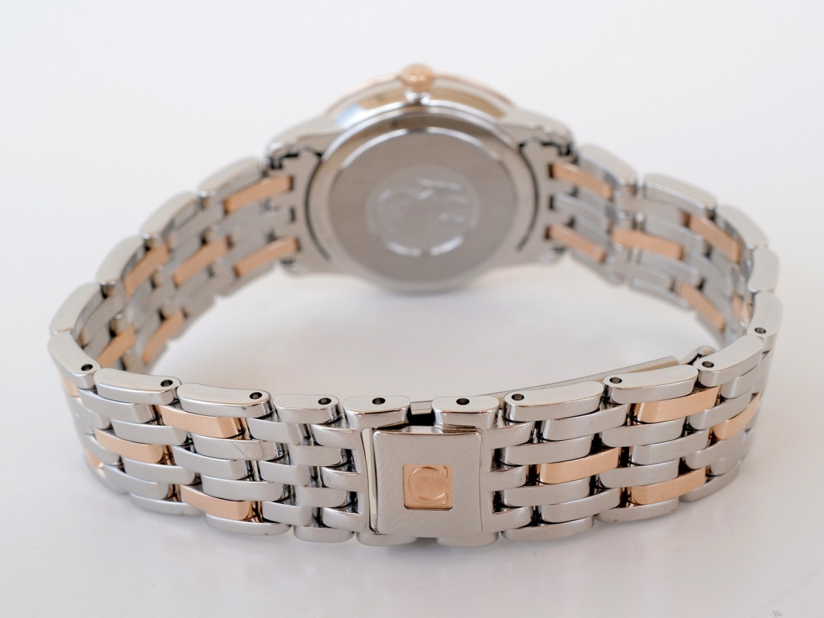 Швейцарские часы Omega De Ville Prestige Quartz 27 Gold Steel