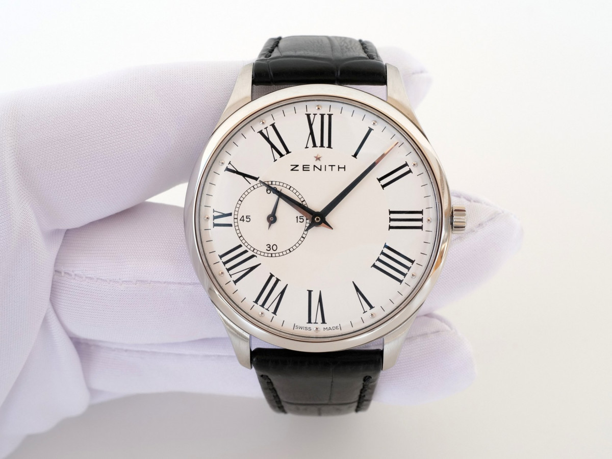 Швейцарський годинник Zenith Elite Ultra Thin White Dial 40