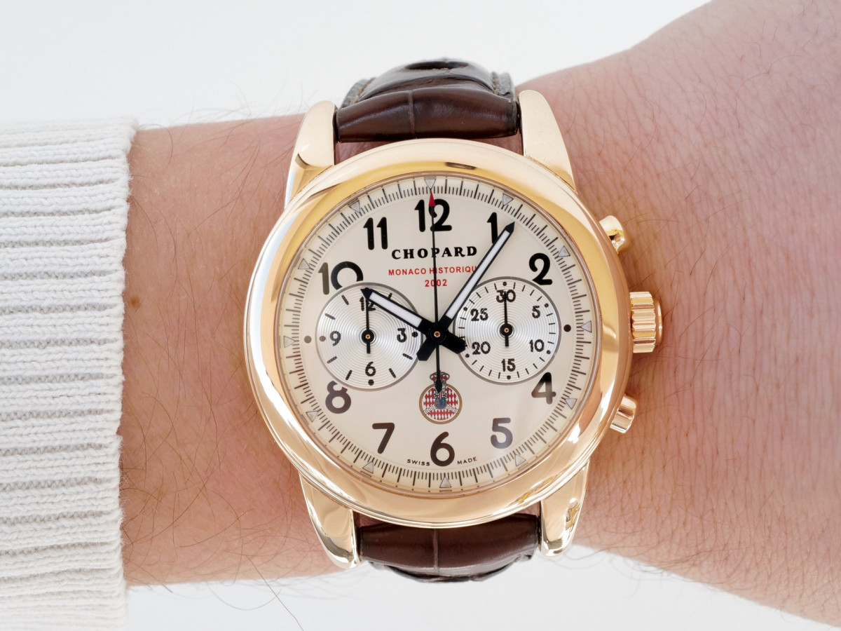 Швейцарские часы Chopard Classic Racing Grand Prix De Monaco Historique Chronograph Limited Edition 18K Rose Gold