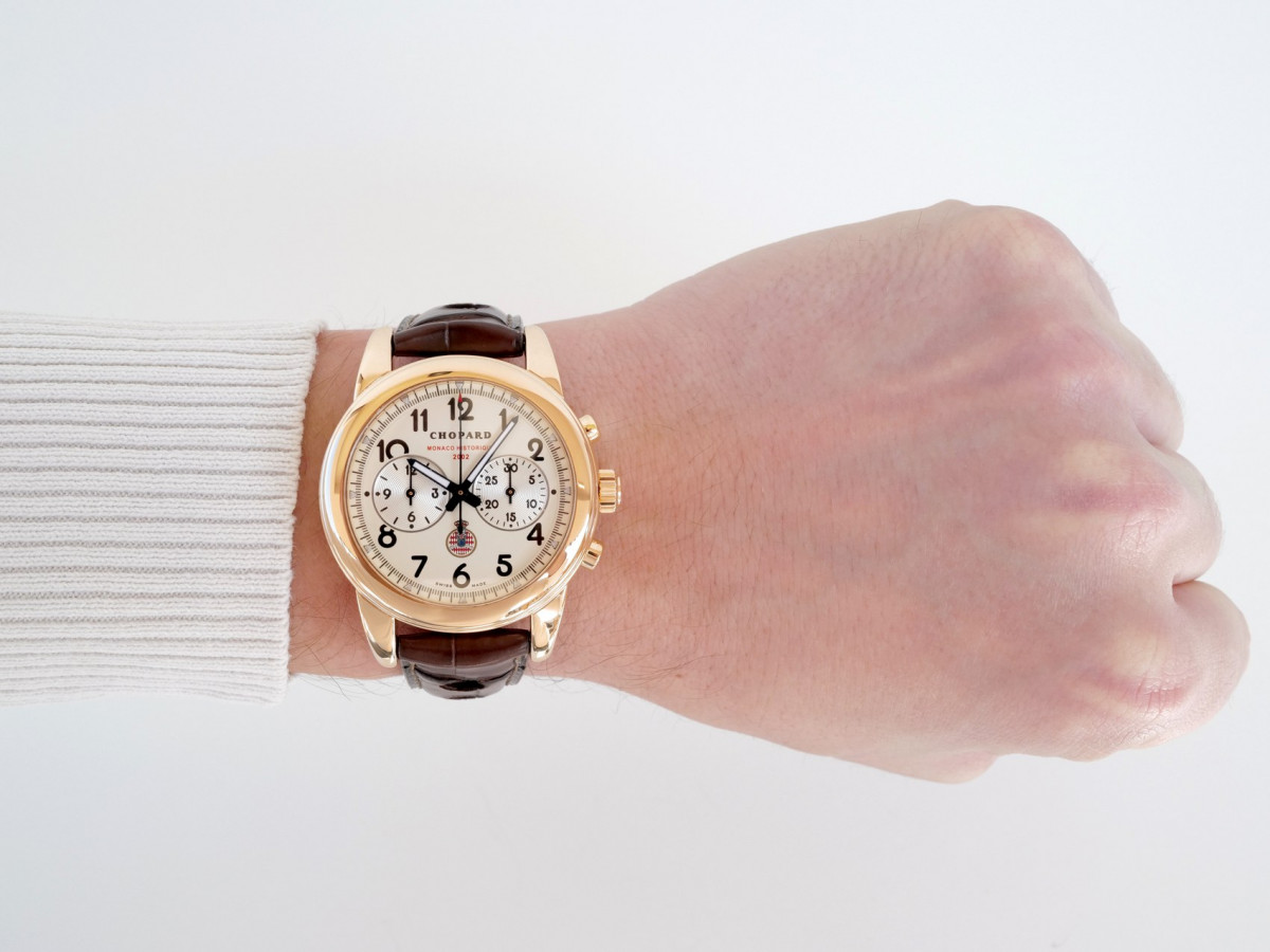Швейцарские часы Chopard Classic Racing Grand Prix De Monaco Historique Chronograph Limited Edition 18K Rose Gold