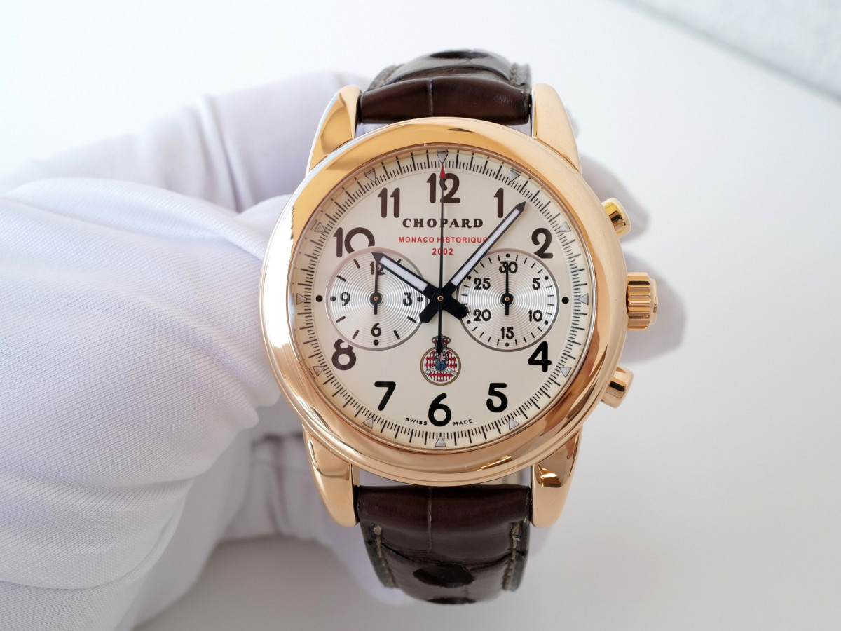 Швейцарские часы Chopard Classic Racing Grand Prix De Monaco Historique Chronograph Limited Edition 18K Rose Gold