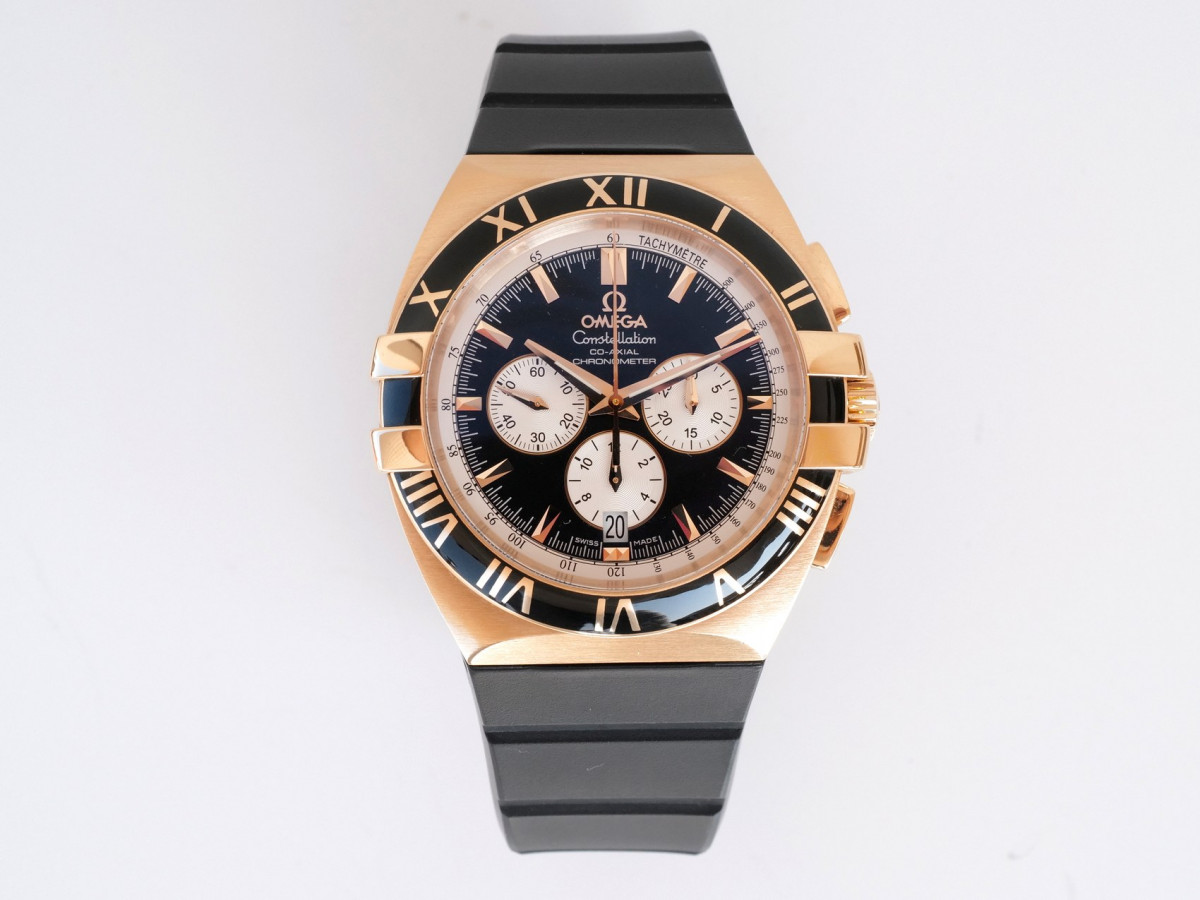 Швейцарские часы Omega Constellation Double Eagle Chrono 18K Rose Gold