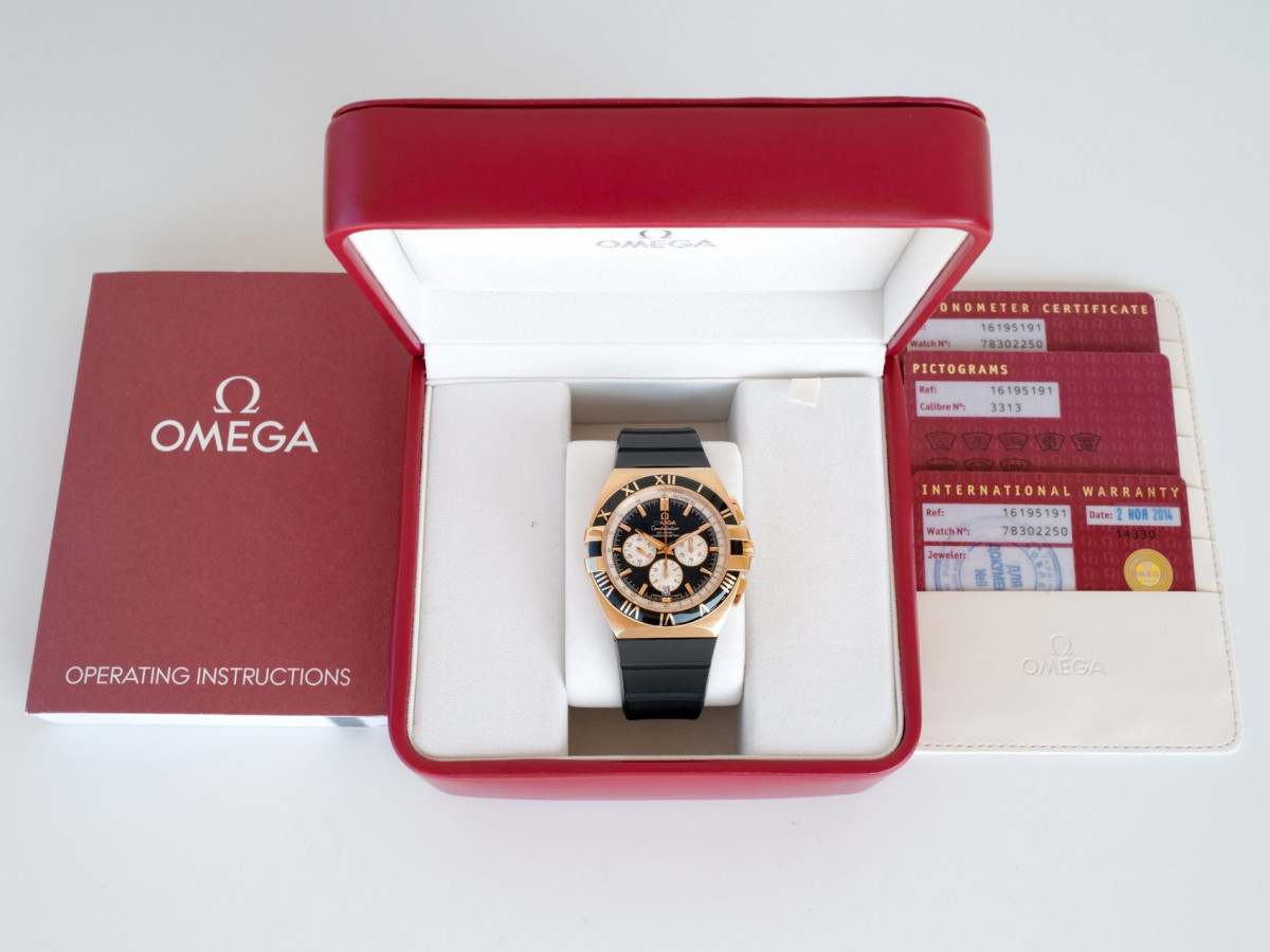 Швейцарские часы Omega Constellation Double Eagle Chrono 18K Rose Gold