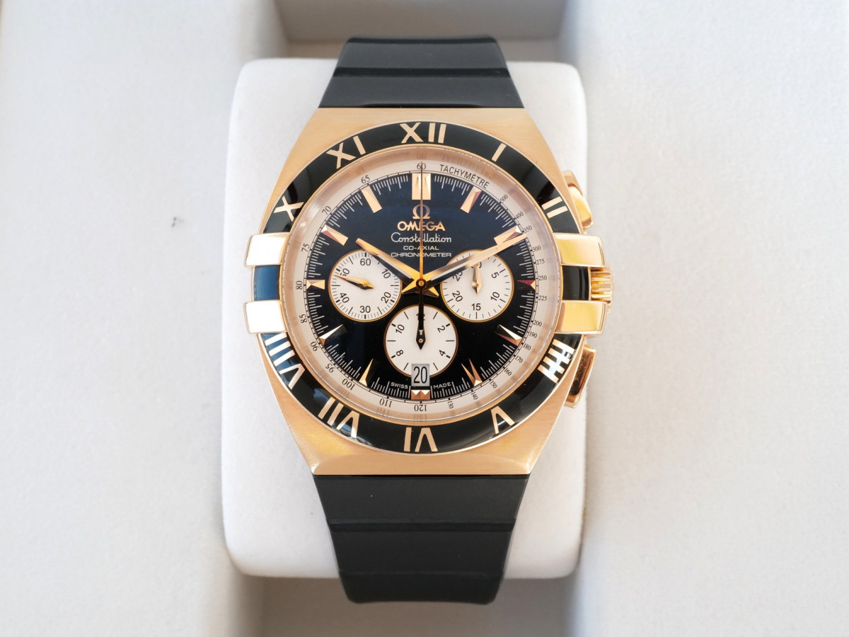 Швейцарские часы Omega Constellation Double Eagle Chrono 18K Rose Gold