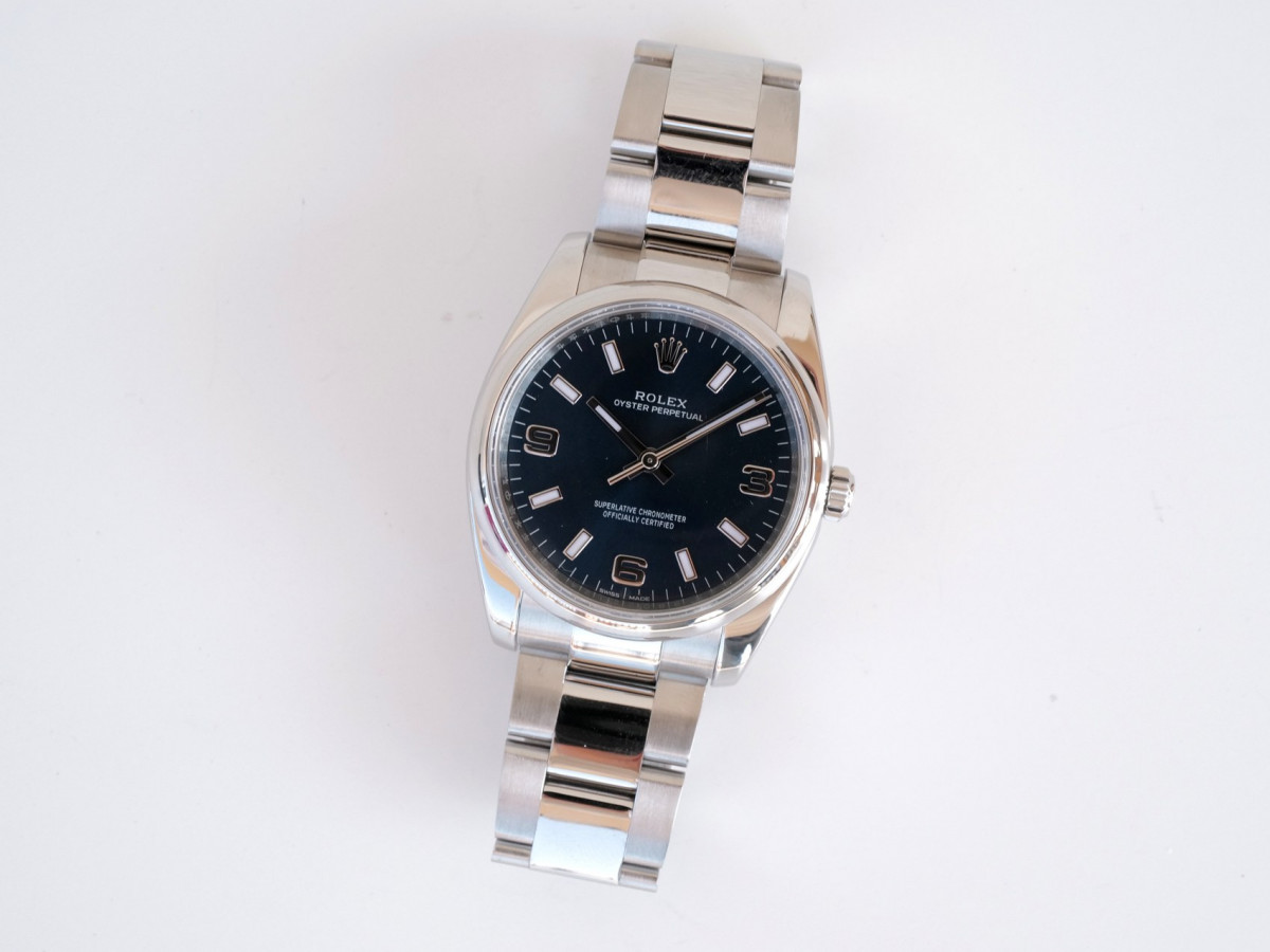 Швейцарський годинник Rolex Oyster Perpetual 34 Blue Dial