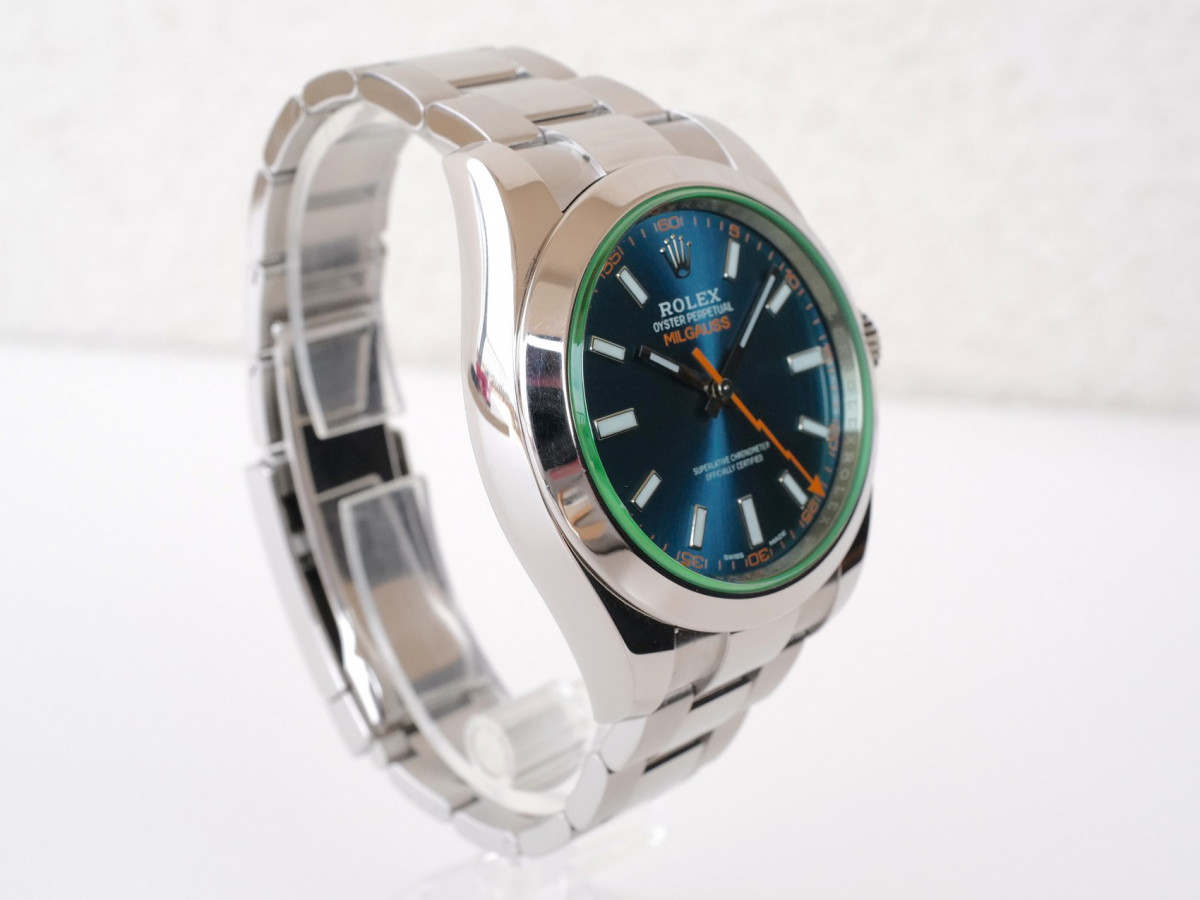 Швейцарские часы Rolex Milgauss Discontinued Blue Dial