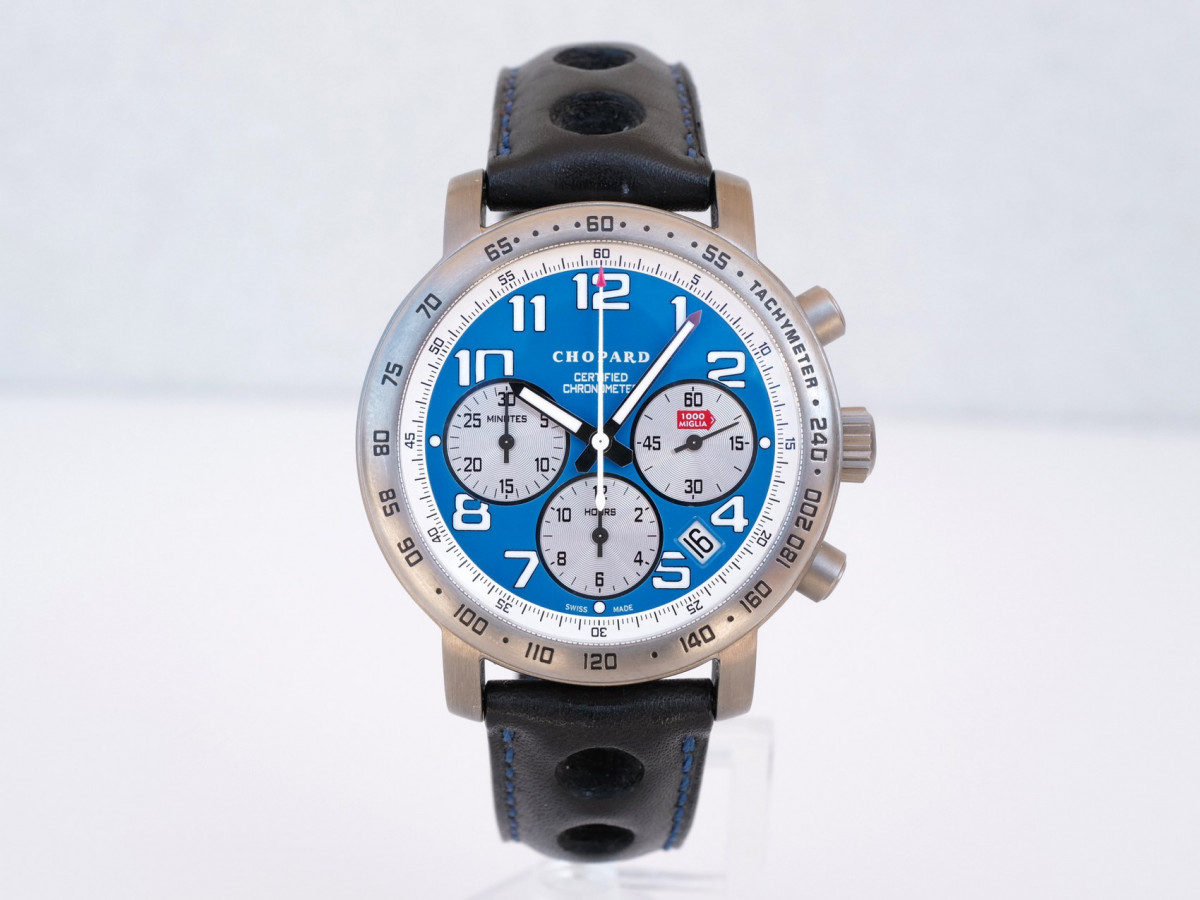 Швейцарские часы Chopard Mille Miglia Titanium Chronograph Blue Dial Limited Edition
