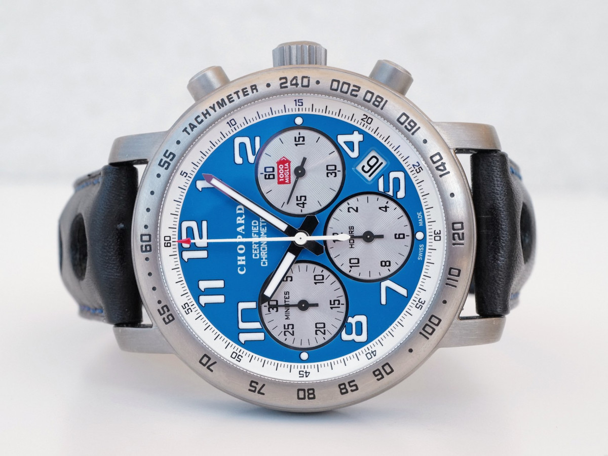 Швейцарские часы Chopard Mille Miglia Titanium Chronograph Blue Dial Limited Edition