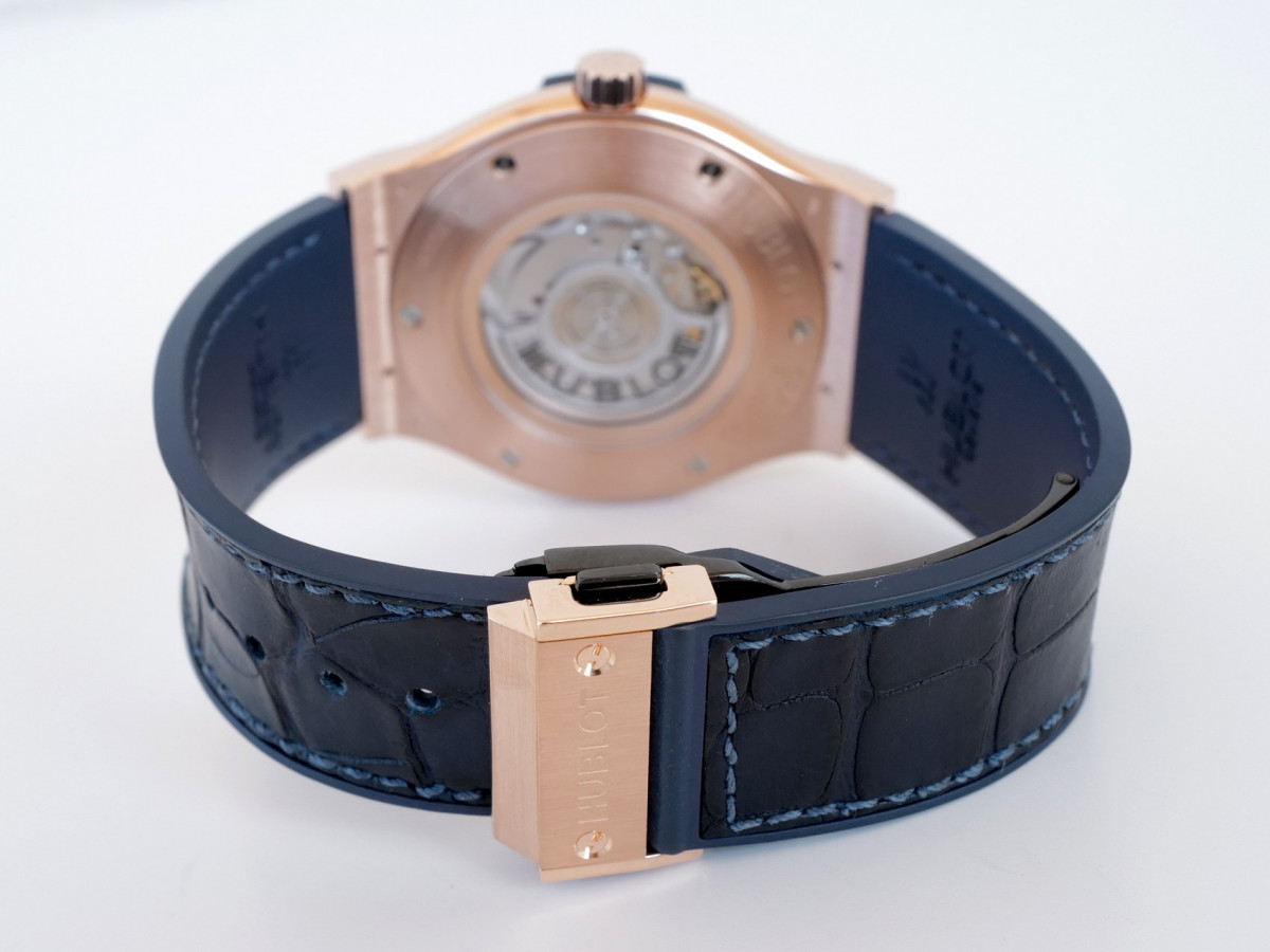 Швейцарський годинник Hublot Classic Fusion 45 King Gold Blue 18K Rose Gold