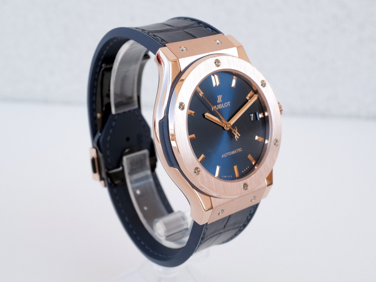 Швейцарський годинник Hublot Classic Fusion 45 King Gold Blue 18K Rose Gold