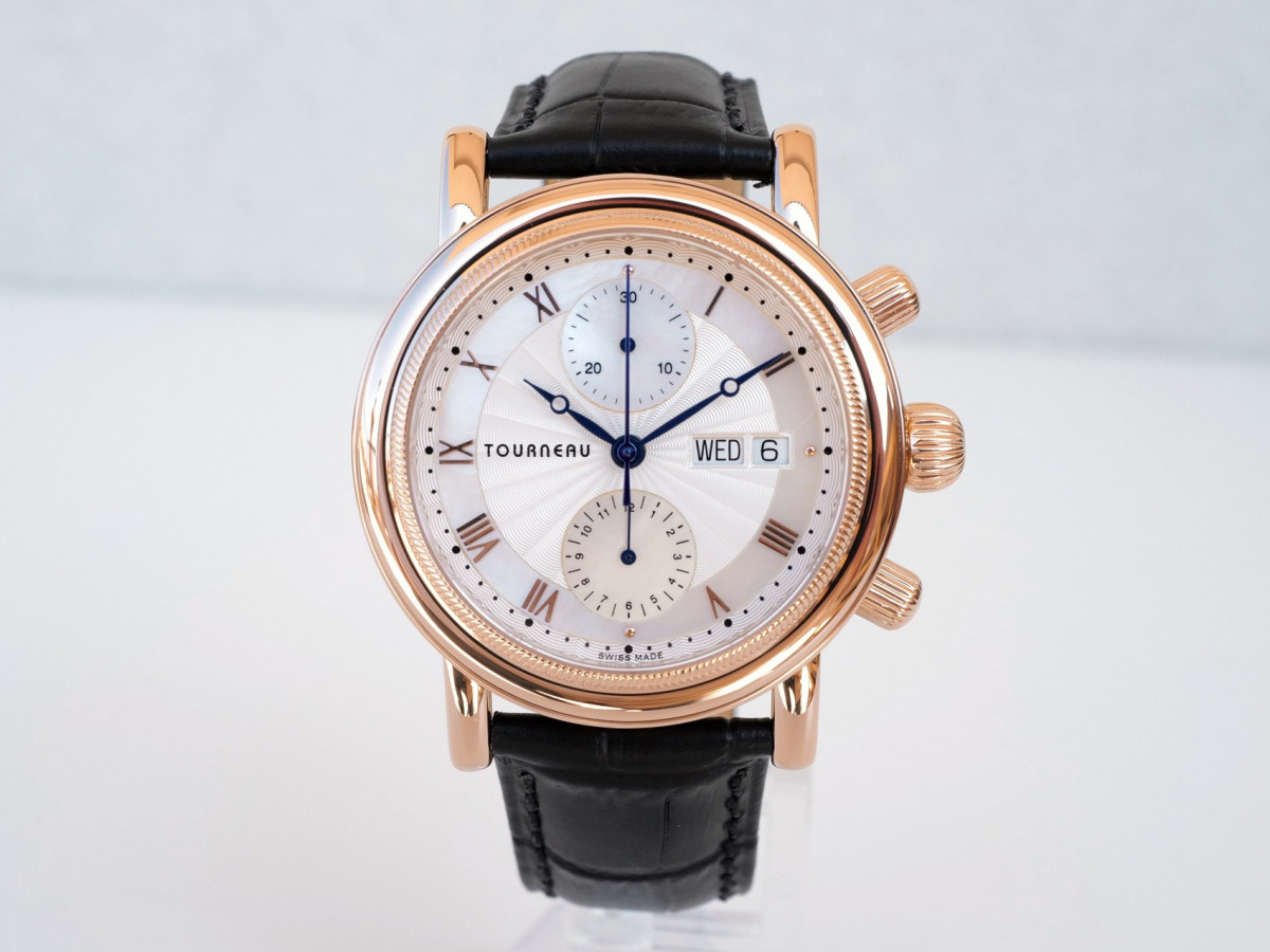 Швейцарський годинник Tourneau Automatic Day Date Chronograph 18K Rose Gold